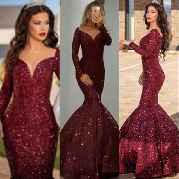 

burgundy mermaid prom dresses, Black