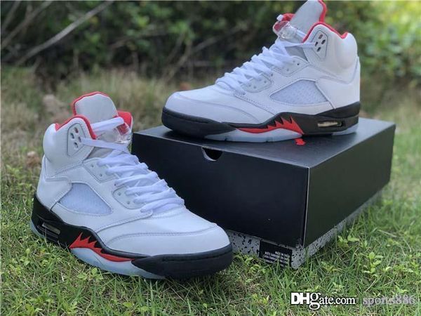 

release air authentic high og 5 fire red retro basketball shoes white black 3m reflective the last dance men sports sneakers da1911-102