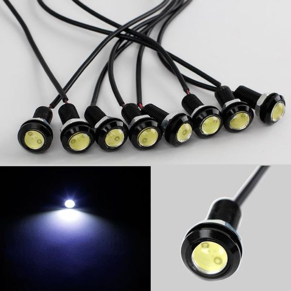 White Light 100Pcs Eagle Eye LED ultra sottile giorno luci correnti DRL Tail Lights Bulbs nebbia 12V della coda di sostegno della luce Marker Accessori auto