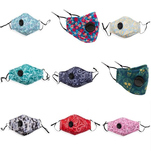 

in stoack k designer face masks with mouth er filter particulate in stock shipping#765, Black