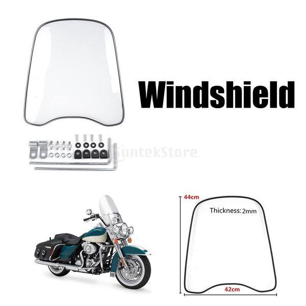 

windproof clear front pc windshield protectors for motorcycle