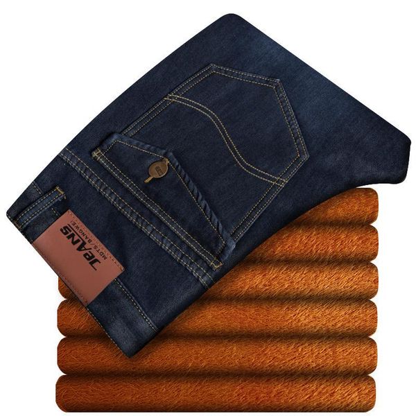 

fashion men's jeans locomotive jeans slim fit straight denim pants distressed trousers, Blue