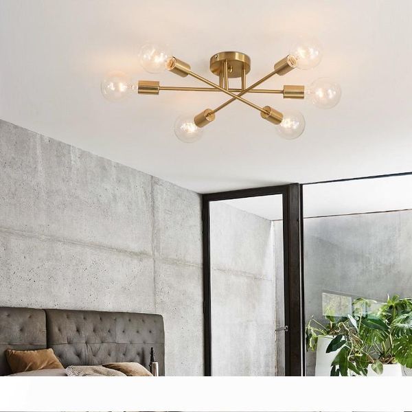 

nordic modern light simple personality creative living room dining room bedroom study lamp metal long ceiling lamp