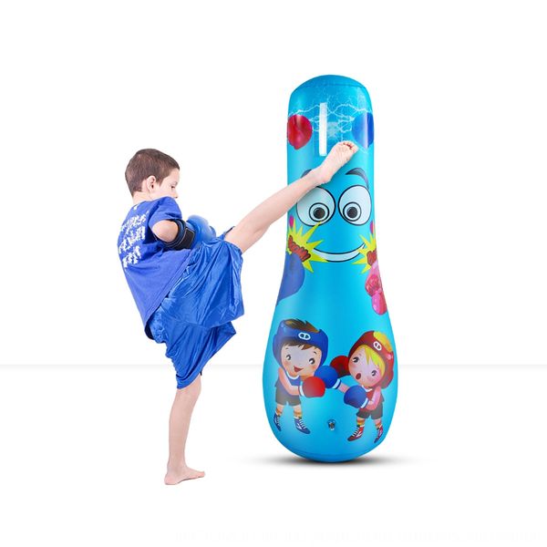 

new inflatable boxing children's fitness sandbag thickened tumbler vent inflatable anger percussion pillar toy percussion pillar