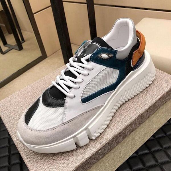 

new arrival veloce orange blue mens shoes comfortable low lace -up vintage lightweight plus size fashion luxury shoes zapatos de hombre, Black