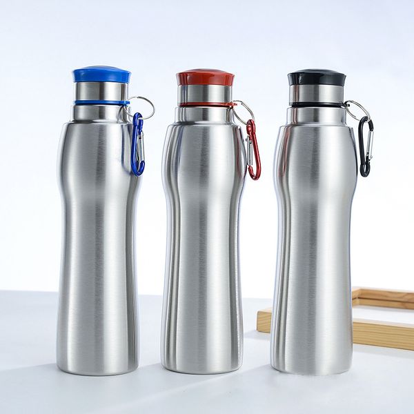 

750ml water bottle single-layer stainless steel water cup sports outdoor sports water cup flask kettle flask tumblers