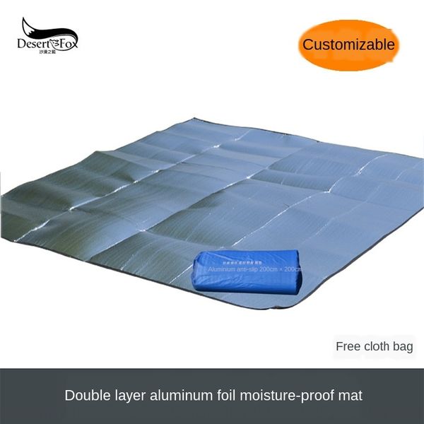 

outdoor meal meal camping picnic widened spring outing double aluminum film moisture-proof climbing mat outdoor mat