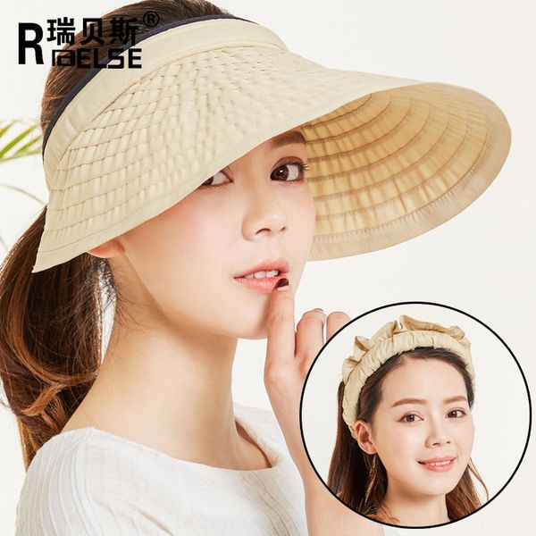 

big eaves women's korean style summer fashion sports empty sunscreen women's breathable big hat edge sunscreen hat, Blue;gray