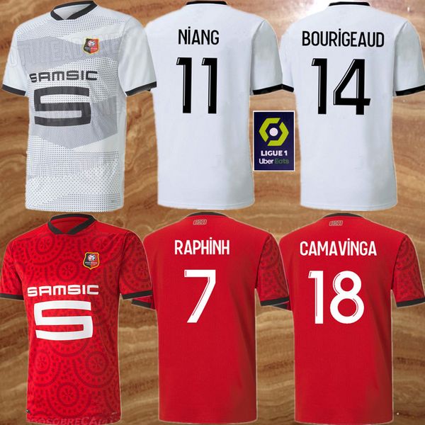 

дети ренн camavinga maillots де лапка 2020 21 rennes home away футбол джерси raphinha bourigeaud ньянг hunou терьер футбол рубашка, Black;yellow