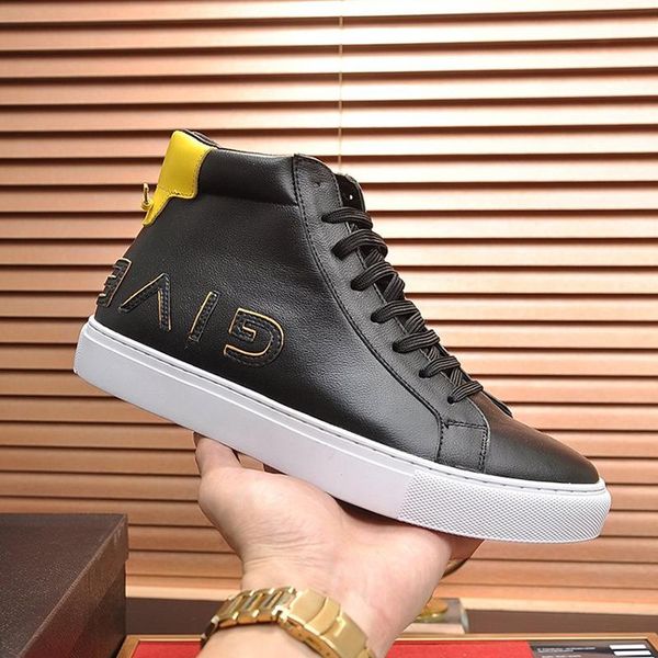 

mens shoes boots leather luxury zapatos de hombre reverse sneakers in leather mens shoes fashion type casual chaussures pour hommes v655