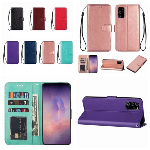 

wallet case for samsung note 20 10 plus s20 ultra a51 a71 5g a70e a31 a21s retro crazy horse leather vintage stand slot holder flip cover