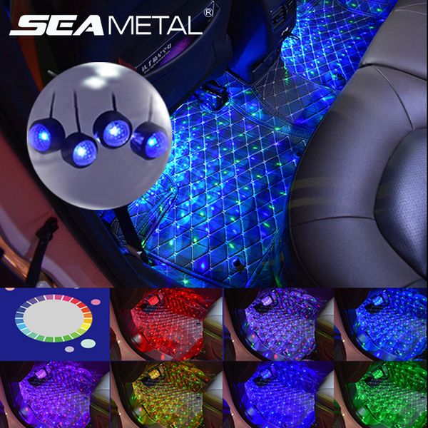 

led ambient light car interior light цвет rgb cycle вспышки неоновая лампа mini водить автомобиль usb атмосфера декоративные лампы