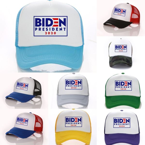 

n5goj biden president 2020 baseball hat ridn with biden letters print ball caps summer outdoor mesh visors patchwork sports headwear, Blue;gray