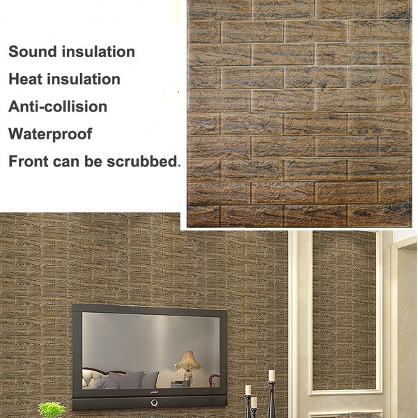 

10 pieces 3d brick wall stickers home wall decor bar restaurant living room wall decor diy self-adhesive waterproof wallpaper