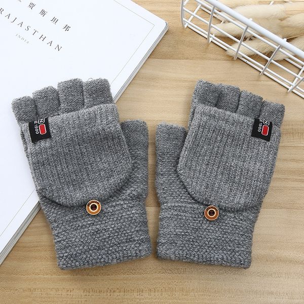 

new accessory gloves and men's flip knitted clothing accessories korean fashion creative simple gloves