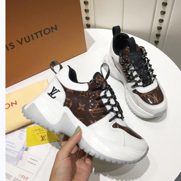 

designer luxury women's casual fashion shoes, women's outdoor casual shoes, leather material, original box 042, Black