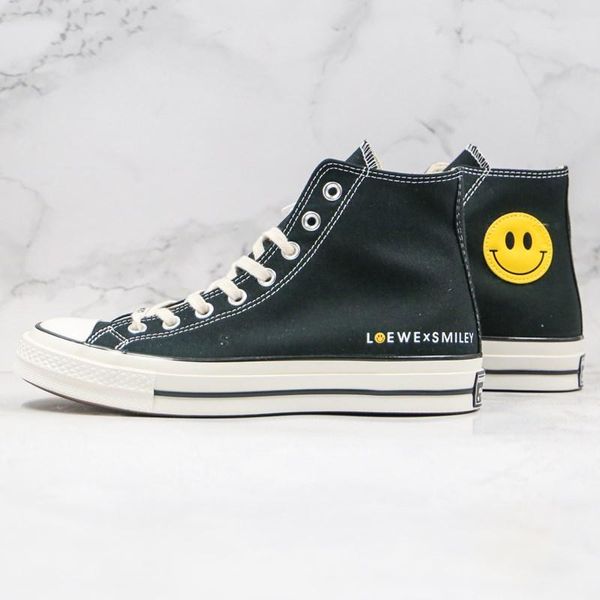 

2020 новый холст обувь высокого top smiley face white craft loewe chuck 1970-ых черный мужчины женщины повседневная обувь скейтборд