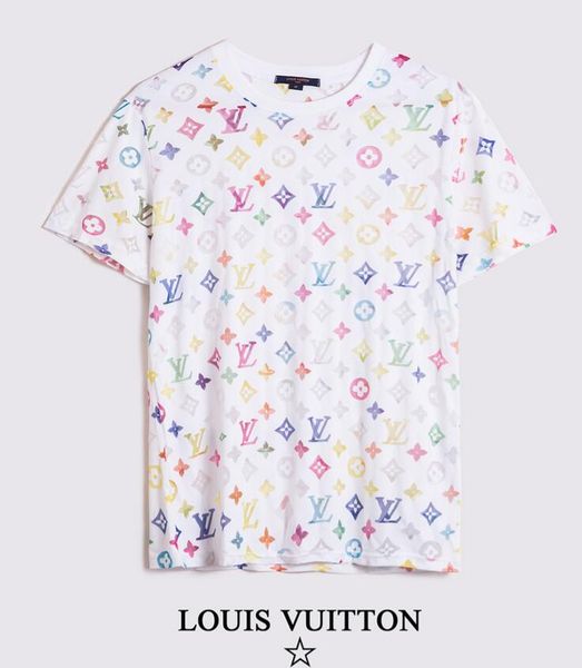 

mens designer t shirts mens clothing luxury shirt fashion summer shirt short sleeve crew neck louÃ¬s vuÃ¬ttÃµn brand shirt for men face print, White;black