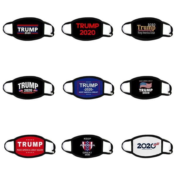 

s trump face mask dustproof washable reusable keep america great masks usa flag trump 2020 cotton face mask zza2440#346