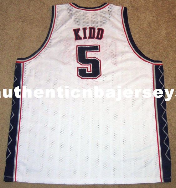 

new jason kidd #5 new jersey sewn rbk home jersey sewn mens vest size xs-6xl stitched basketball jerseys ncaa, Gray