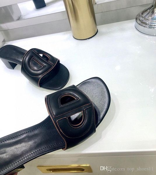 

high summer slides d club mules beach indoor flat shoes fashion women black camel blue denim white calfskin slippers casual sandals