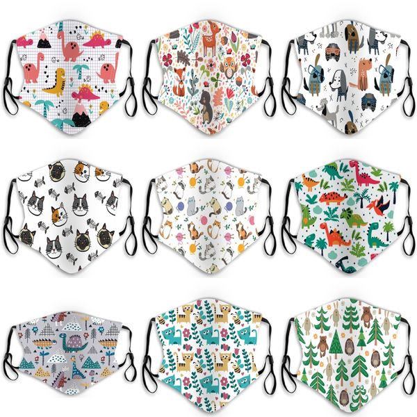 

kids face mask cubrebocas tapabocas cloth face masks cute dust masks green mask cartoon warm pure cotton double dust mask dh_niceshop wls#37