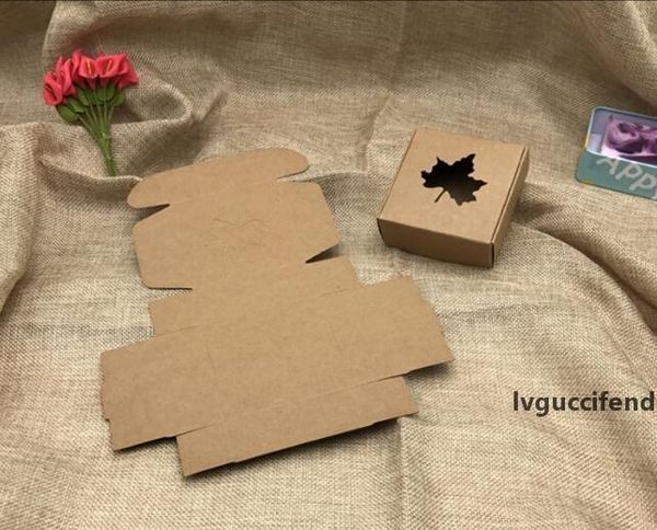 

wholesale 50pcs natural brown kraft paper packaging box cajas de carton box soap packaging wedding favors candy gift