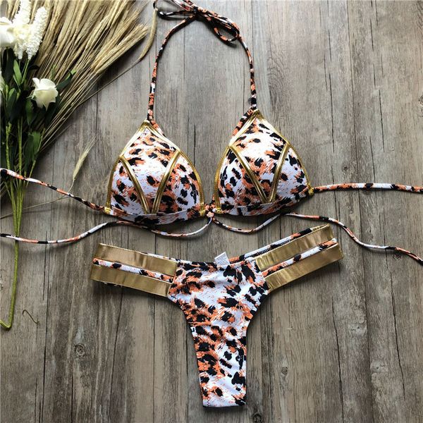 

micro bikini bandage swimsuit 2020 neon brazilian bikini push up swimwear women plus size bathing suit shiny beachwear, White;black