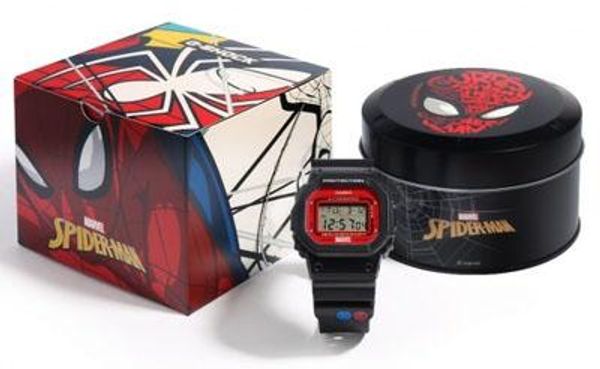 

marvel men's watch limited edition square dial led display backlight spider man g style shock watches sport fashion black watches good, Slivery;brown