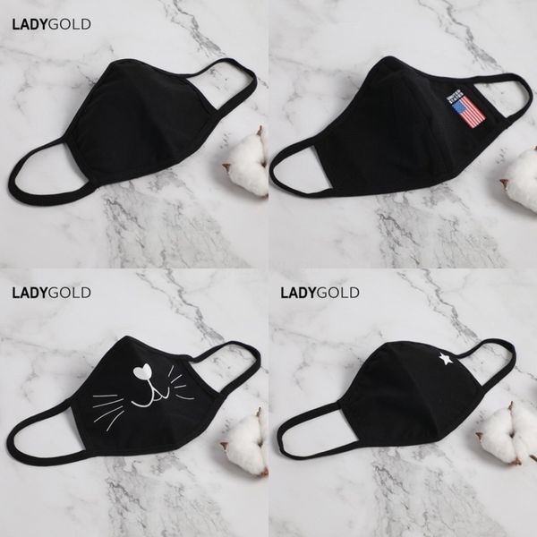 

2020 new and america selling fangs digital printing protection dustproof and smog masks can be cleaned and put filter masks#447, Black