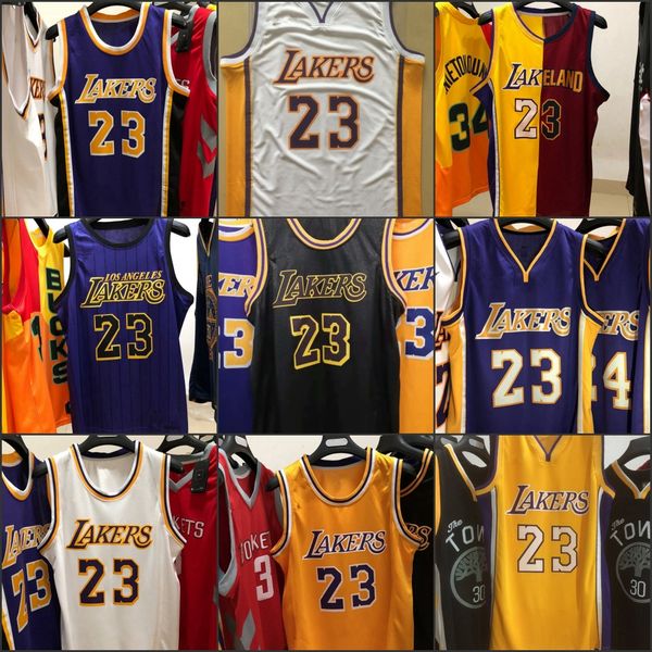 

los angeles lakers men lebron james purple swingman basketball jersey, Black