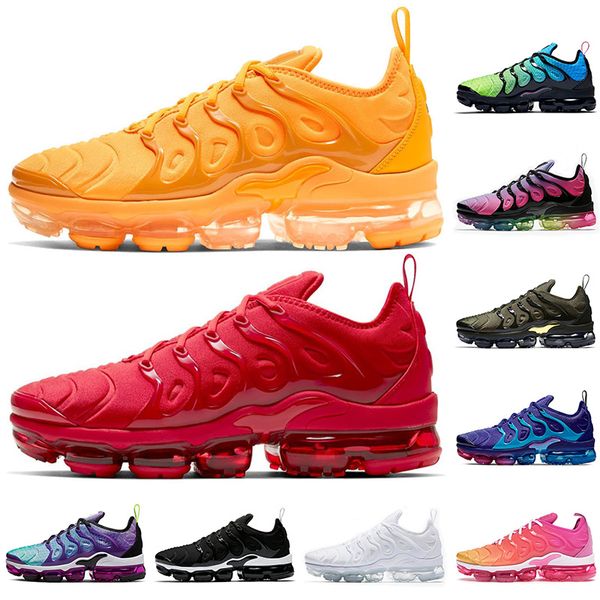 

tn plus mens running shoes size 13 university gold triple red aurora green be true summer sunset women sports sneakers trainers, White;red
