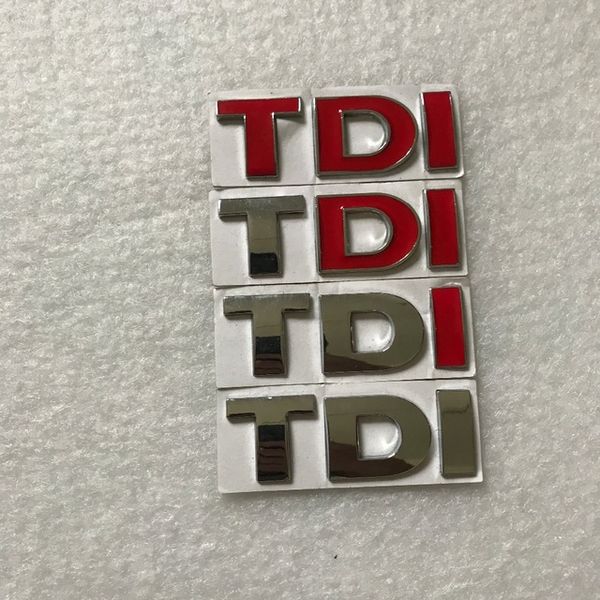 

Car Stickers 1X New metal TDI Badge Emblem Decal Stickers Logo for Polo Golf Jetta Passat b5 b6 GTI Touran Bora Car styling, All chrome