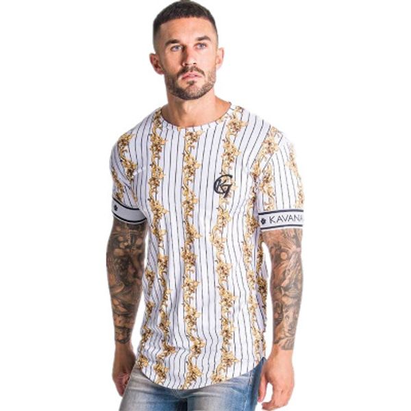 

mens sports t-shirt mens quick-drying striped casual t-shirt 2020 designer breathable fitness short sleeve youth fashion striped print shirt, White;black