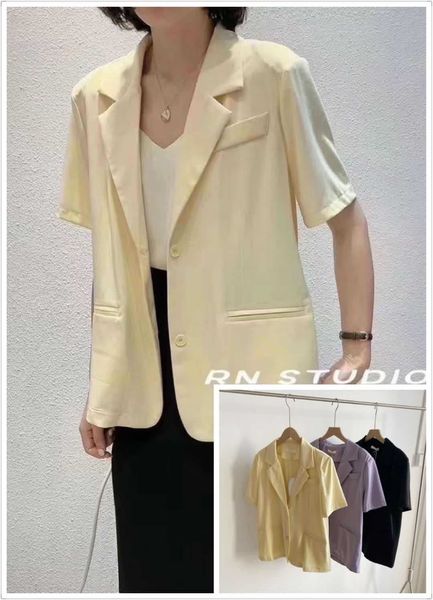 

rrffq dongdaemun western door women's clothing western- multi-functional fashion k style versatile fashion korean style short-sleeved s, White;black