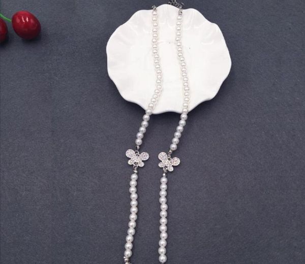 

intimates accessories 2021 adjustable pearl bow underwear shoulder strap rhinestone bra with beauty back word collar without trace, Black;white