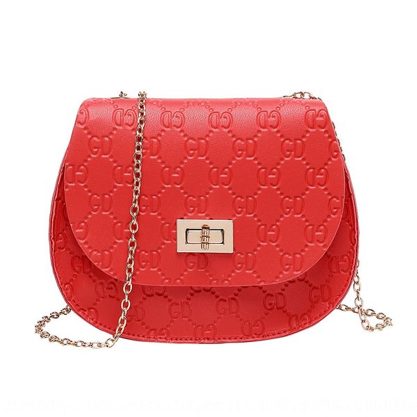 

women's cover-type lock saddle 2019 summer and autumn korean new product slant small square bag pocket small square bag