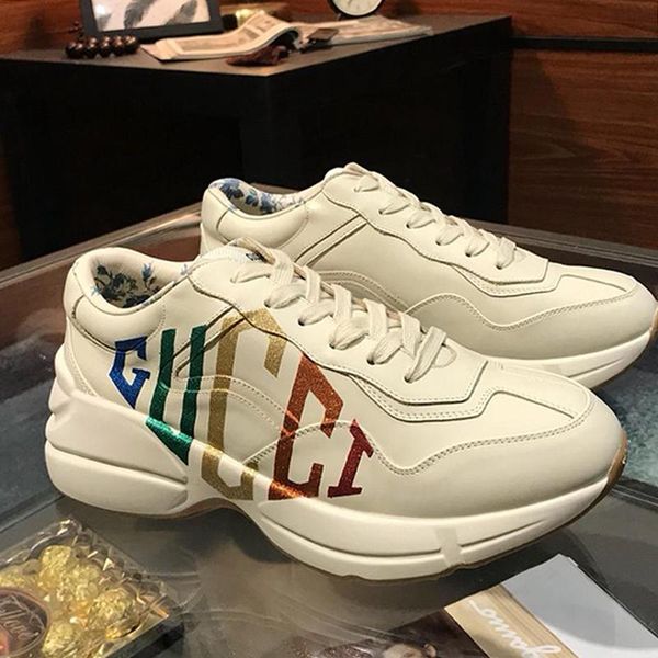 

new arrival mens rhyton leather sneaker men shoes comfortable fashion sports shoes casual lace -up plus size men shoes zapatos de hombre, Black