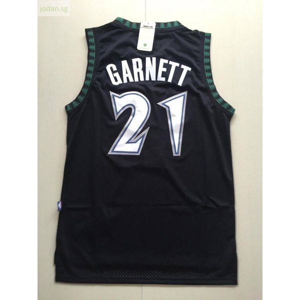 

495 basketball sports jerseys sportswear garnett #21 s-xxl stitched jersey, Black;white