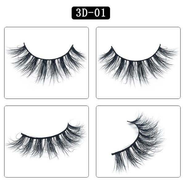 

Mink Hair lashes Beauty tools Big 3D 25 Styles 100 Real Mink Eyelashes Extension 17 to 25MM 3D lashes Manual Sharpening False Eyelashes