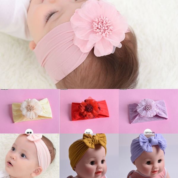 

princess baby infant floral soft hair hair band protective headdress band baby korean headdress protection newborn door hat, Slivery;white