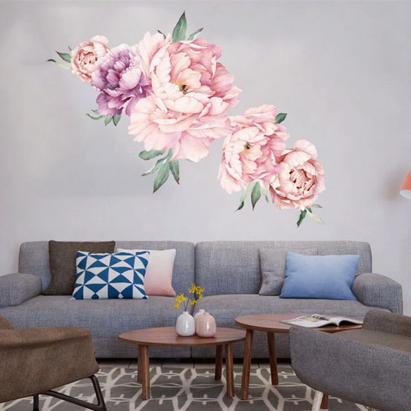 

decorative wall decals stickers removable flower patten nursery room art