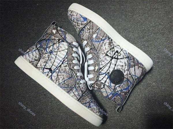 

xshfbcl 2020 new fashion red bottoms shoes luxe spikes women men chaussures suede leather flat platform shoes party lovers sneakers 36-45, Black