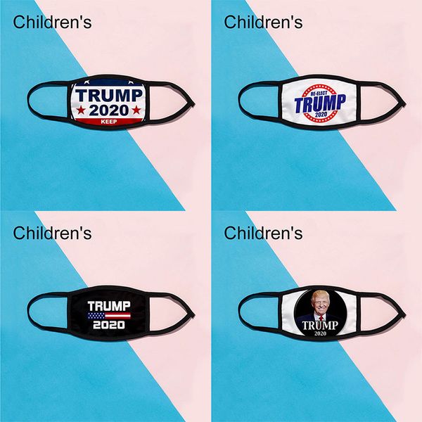 

dropshipping trump 2020 campaign ice silk fashion face masks 3d digital printing dust mask children breathable mask c2302