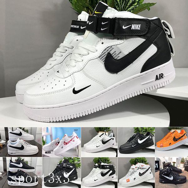 

men low skateboard shoes new designer one dunk 1 knit euro air high women all white black red trainer sports shoes ehvvt