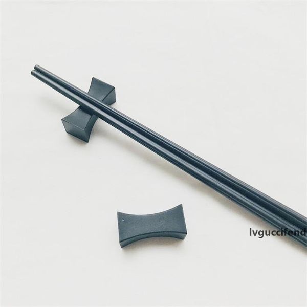 

black alloy spoon rest light weight black holder chopstick cutlery silverware holder stand home l restaurant