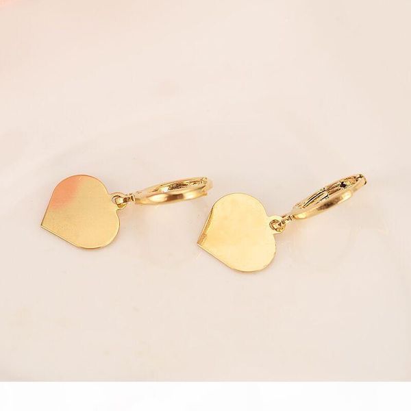 

o glaze heart earring girls ladies birthday gift trendy solid gold gf engagement wedding bands promise baby earring wholesale, Silver