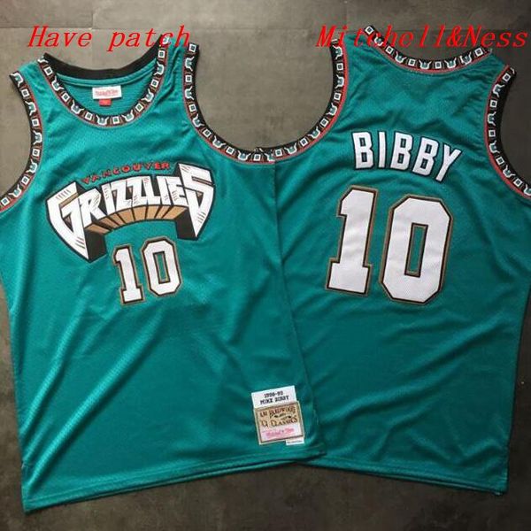 

men& vancouver grizzlies 10 mike bibby mitchell & ness turquoise hardwoods classics 1998-99 swingman jersey 01, Black;red