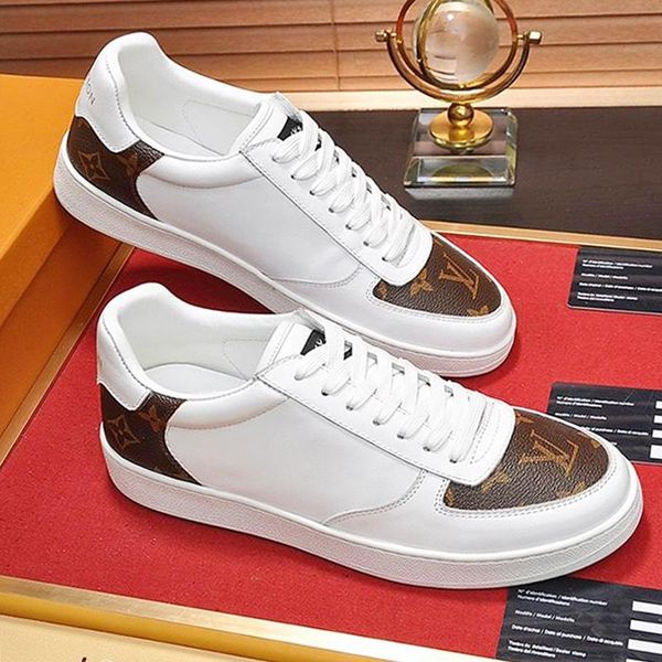 

fashion casual shoes for men sneakers zapatos de hombre mens shoes casual with box luxury chaussures pour hommes rivoli sneaker fast ship, Black