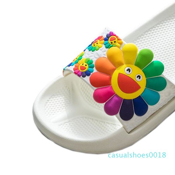 

summer fashion color sandals female flowers beach slippers ladies outdoor sliders home shoes woman slides house ladies slippers c18, Black